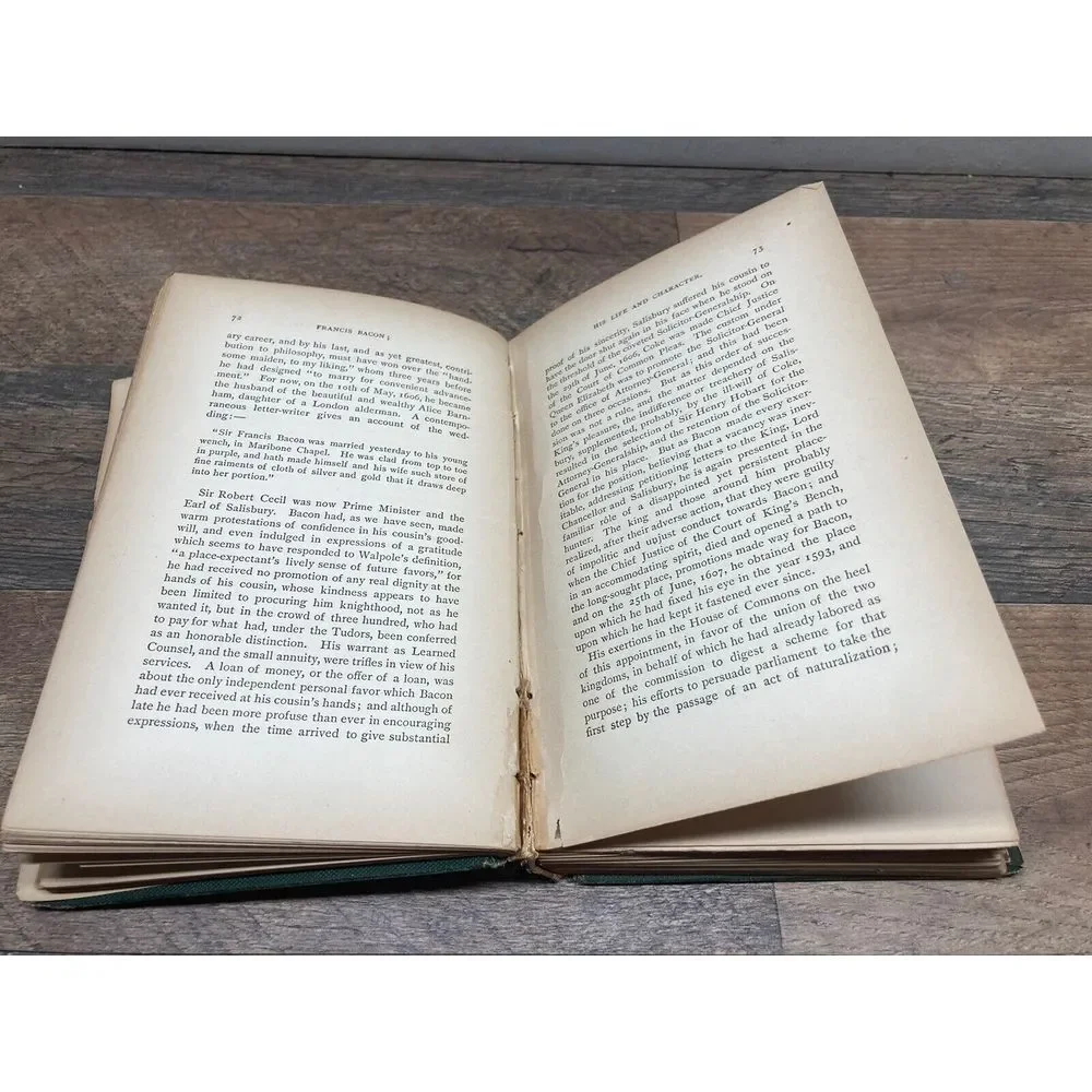 Francis Bacon: A Critical Review Of His‎ Life And Character